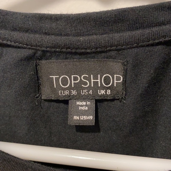 Topshop Embellished Cut Outs Tee - Picture 6 of 13